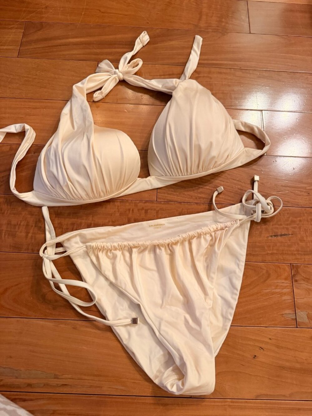 Calzedonia Shimmer White Bikini Set